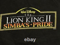 Vintage The Lion King II Disney Promo Shirt Simba's Pride Large Double Sided