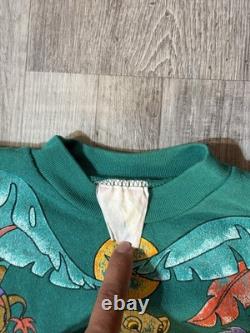 Vintage The Lion King Kids Crewneck Sweater AOP Faded Measurements Pictured