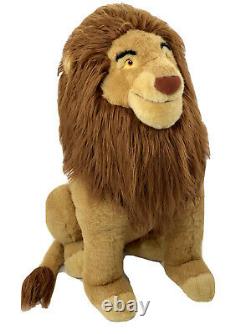 Vintage The Lion King Mufasa Simba 30 Jumbo Huge Lion Plush Disney Store