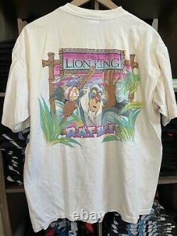 Vtg 90s Disney Lion King Rafiki Movie Cartoon Simba Scar Mufasa Shirt XL Vintage