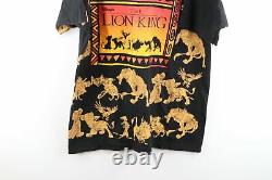 Vtg 90s Disney The Lion King Mens XL OSFA All Over Print Spell Out T-Shirt USA