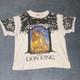 Vtg 90s The Lion King Disney Aop White Distressed T-shirt Size Osfa Xl