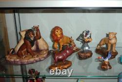 WDCC 6x Lion King Figure Simba, Scar, Nala, Rafiki, Zazu, Timon & Pumba Disney