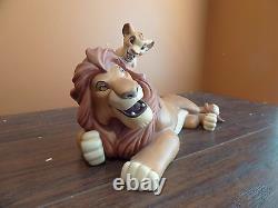 WDCC Disney Lion King Mufasa & Simba Pals Forever Timon Luau Collection Figurine