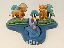 WDCC Disney Simba Nala Zazu See Here Lion King Watering Hole with Box & COA A003