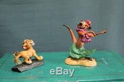 WDCC Lion King Pals Forever Luau Timon Simba ornament & WDCC cards NIB