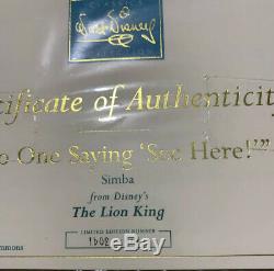 WDCC Simba Nala Zazu & Base LE 1994 Disney Lion King Limited Edition Classic