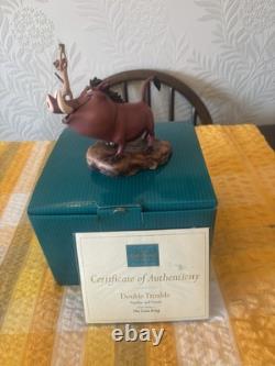 WDCC The Lion King, Pumbaa and Timon,'Double Trouble'NEW in box & Certificate