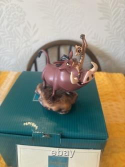 WDCC The Lion King, Pumbaa and Timon,'Double Trouble'NEW in box & Certificate