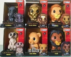 WOOLWORTHS LION KING OOSHIES LARGE BIG LIMITED VINYLS FULL SET 6 inc GOLD SIMBA
