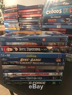 Walt Disney/Childrens DVD/Blu-ray 72 Disc Lot Lion King, Tangled, Dumbo