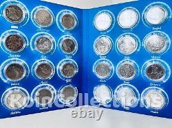 Walt Disney Complete Collectors Set 24 Silver Coins Frozen, Lion King & More