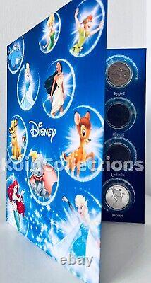 Walt Disney Complete Collectors Set 24 Silver Coins Frozen, Lion King & More