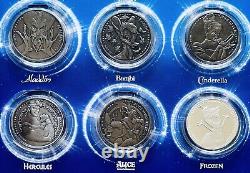 Walt Disney Complete Collectors Set 24 Silver Coins Frozen, Lion King & More