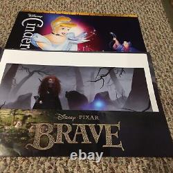 Walt Disney Lot Of 13 Lithograph Set Disney Store Lion King Monsters Inc. Brave