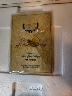 Walt Disney Mufasa & Simba Pals Forever Disney's Lion King Tribute Series COA