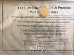 Walt Disney The Lion King Production Pencil Drawing Rafiki COA