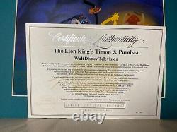 Walt Disney The Lion King's Timon And Pubmbaa Production Cel, Rafiki Unframed