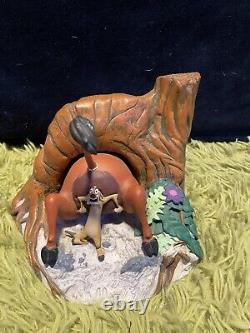 Walt Disney's Lion King Timon and Pumbaa Vintage Bookends Statue Set (read)