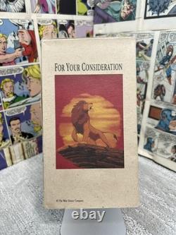 Walt Disney's Lion King VHS Tape FYC 1995 Screener Academy Awards Animation RARE