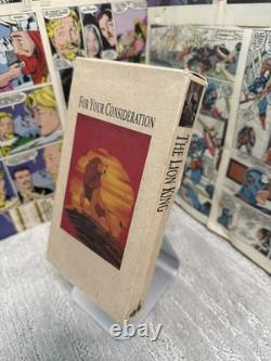 Walt Disney's Lion King VHS Tape FYC 1995 Screener Academy Awards Animation RARE