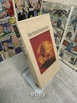 Walt Disney's Lion King VHS Tape FYC 1995 Screener Academy Awards Animation RARE