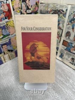 Walt Disney's Lion King VHS Tape FYC 1995 Screener Academy Awards Animation RARE