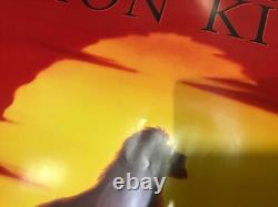 Walt Disney's THE LION KING Advance 1994 UK Quad Film Movie Cinema Poster RARE