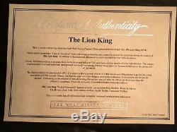 Walt Disneys Lion King Cast of Characters Limited Edition Sericel Art Picture