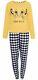 Yellowithblack Top & Bottoms Pyjama Set For Ladies The Lion King Disney