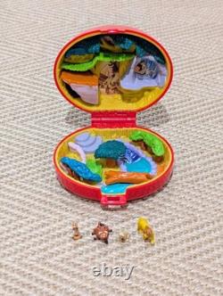 100 % complet Polly Pocket Bluebird vintage Disney 1996 Le Roi Lion coffret de jeu