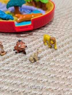 100 % complet Polly Pocket Bluebird vintage Disney 1996 Le Roi Lion coffret de jeu