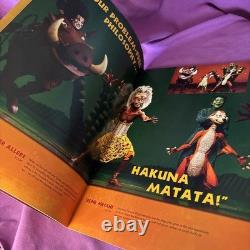 10e anniversaire Afrique du Sud RARE Disney Le Roi Lion Programme de théâtre Musical