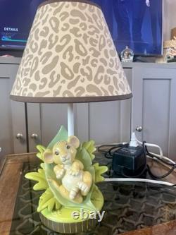 16 Lampe de Nurserie Simba du Roi Lion Disney Vintage Américaine Exclusive 1994 Rare