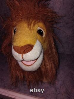 1993 Mattel Disney Le Roi Lion MUFASA et BABY SIMBA avec son jouet en peluche douce