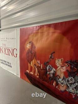 1994 Walt Disney Lion King Authentic Huge Cinema Signage Vinyl Promo Display