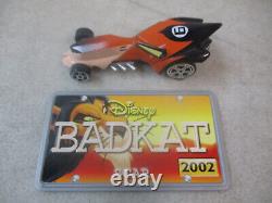 2002 Disney Les Fous de la Vitesse Le Roi Lion Scar + Voiture Prototype Plate