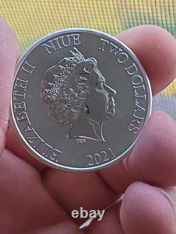 2021 Disney Roi Lion Hakuna Matata 1 oz Argent 999 Simba Timon Pumbaa 25k Mint