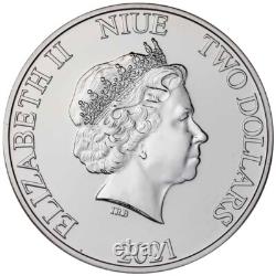2021 Niue 2$ 1 Oz Pièce en Argent Disney Le Roi Lion Hakuna Matata BU (Dans Capsule)