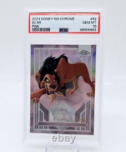 2023 Disney Topps Chrome Scar #62 Le Roi Lion Rose 343/399 PSA 10