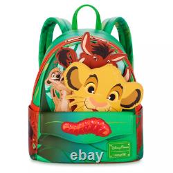 2024 Disney Le Roi Lion Loungefly Mini Sac à Dos Nouveau