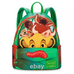 2024 Disney Le Roi Lion Loungefly Mini Sac à Dos Nouveau