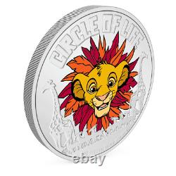 2024 Niue Disney Roi Lion 30e Ann. Cercle de la Vie 1 oz Pièce d'argent Proof