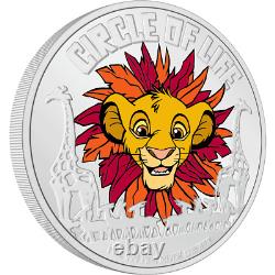 2024 Niue Disney Roi Lion 30e Ann. Cercle de la Vie 1 oz Pièce d'argent Proof