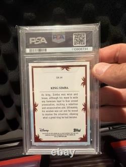 2024 Topps Chrome Disney Roi Simba Réfracteur 30e anniversaire Le Roi Lion PSA 10 #LK10
