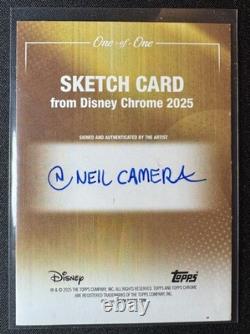2025 Topps Chrome Disney Le Roi Lion Croquis 1/1 Mufasa Simba Neil Camera