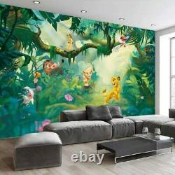 3d Disney Lion King Simba Wall Mural Fond D'écran Salon Chambre D'enfants