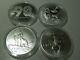4 Disney Silver Coins 4 Oz Total Mickey, Steamboat Willie, Scrooge, Lion King