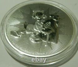 4 Disney Silver Coins 4 Oz Total Mickey, Steamboat Willie, Scrooge, Lion King