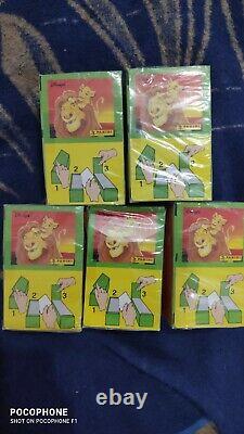 5 boîtes de stickers Panini Disney Le Roi Lion re leone contiennent 100 paquets